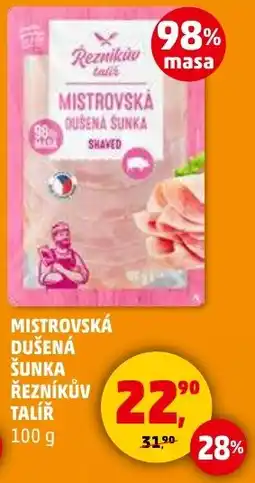 Penny Market Mistrovská dušená šunka reznikuv talíř nabídka
