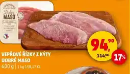 Penny Market Vepřové řízky z kýty dobré maso nabídka