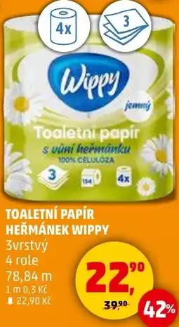 Penny Market Toaletní papír heřmánek wippy nabídka