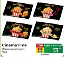 Tamda Foods CinemaTime Premium popcorn nabídka