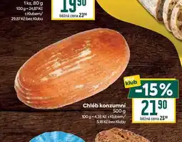 Billa Chléb konzumní 500 g nabídka