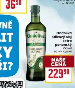 Billa Ondoliva Olivový olej extra panenský 750 ml nabídka
