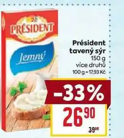 Billa Président tavený sýr 150 g nabídka