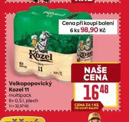 Billa Velkopopovický Kozel 11 multipack 6x 0,51, plech nabídka