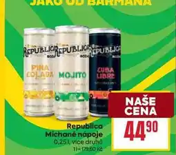 Billa Republica Míchané nápoje 0,25l nabídka