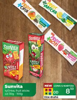 Tamda Foods Sunvita tyčinka, fruit sticks nabídka