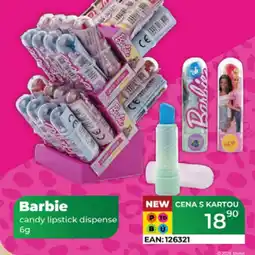 Tamda Foods Barbie candy lipstick dispense nabídka