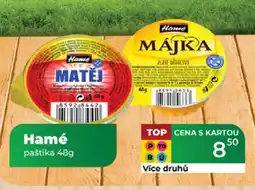 Tamda Foods Hamé paštika nabídka