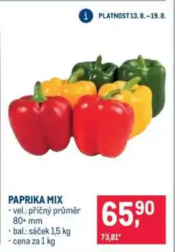 Makro Paprika mix nabídka