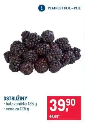 Makro Ostružiny nabídka