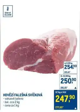 Makro Hovězí falešná svíčková nabídka
