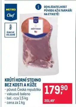 Makro Krůtí horní stehno bez kosti a kůže nabídka