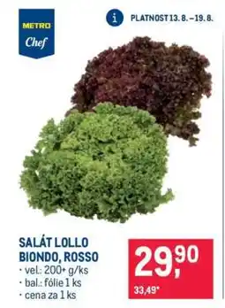 Makro Salát lollo biondo, rosso nabídka