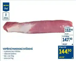 Makro Vepřová panenská svíčková nabídka