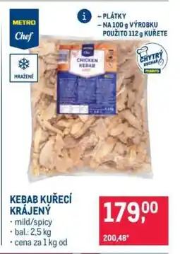 Makro KEBAB KUŘECÍ KRÁJENÝ nabídka