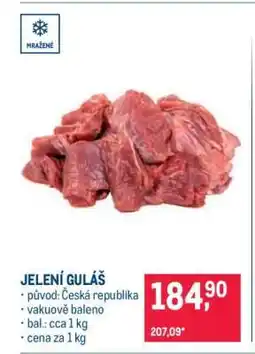 Makro Jelení guláš nabídka