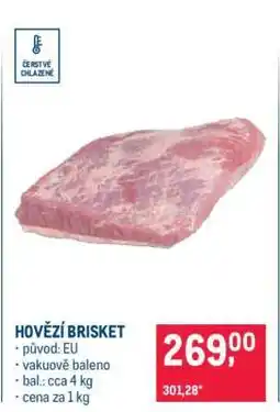 Makro Hovězí brisket nabídka