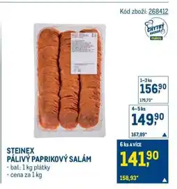 Makro STEINEX PÁLIVÝ PAPRIKOVÝ SALÁM nabídka