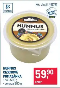 Makro Hummus cizrnová pomazánka nabídka