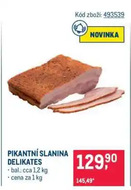 Makro Pikantní slanina Delikates nabídka