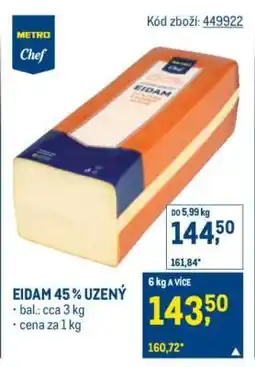 Makro Eidam 45 % uzený nabídka