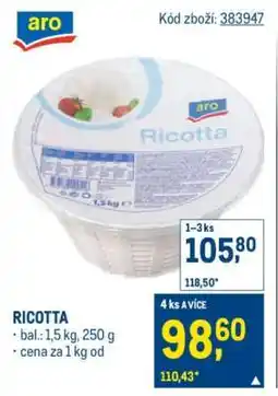 Makro Ricotta nabídka