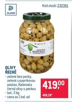Makro Olivy řecké nabídka