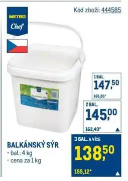 Makro Balkánský sýr nabídka