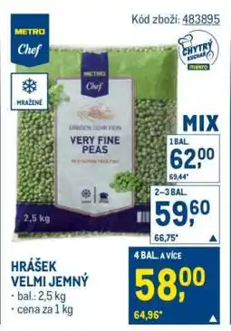 Makro Hrášek velmi jemný nabídka