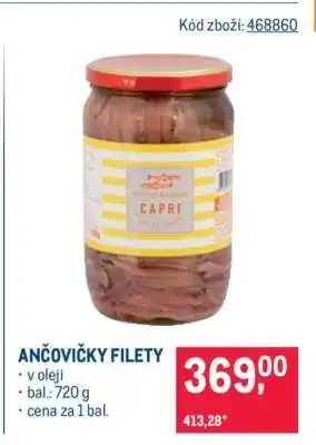 Makro ANČOVIČKY FILETY nabídka