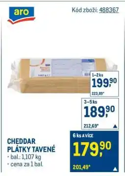 Makro CHEDDAR PLÁTKY TAVENÉ nabídka