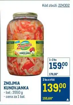 Makro ZNOJMIA KUNOVJANKA nabídka