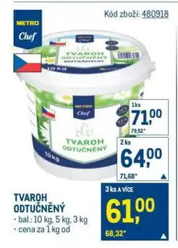 Makro Tvaroh odtučněný nabídka