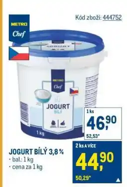 Makro JOGURT BÍLÝ 3,8% nabídka