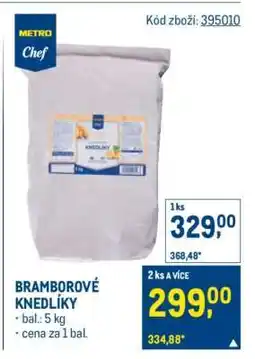 Makro Bramborové knedlíky nabídka