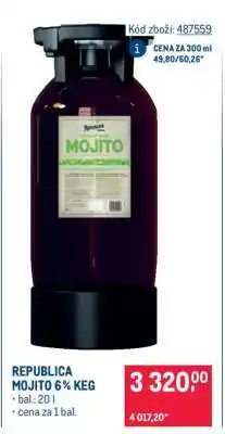 Makro REPUBLICA MOJITO 6 % KEG nabídka
