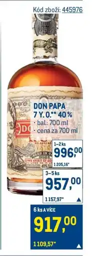 Makro Don Papa nabídka