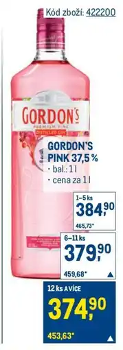 Makro GORDON’S PINK 37,5 % nabídka