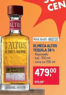 Makro OLMECA ALTOS TEQUILA 38 % nabídka