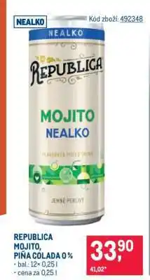 Makro REPUBLICA MOJITO, PIŇA COLADA 0 % nabídka