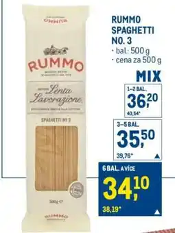 Makro RUMMO Spaghetti No. 3 nabídka