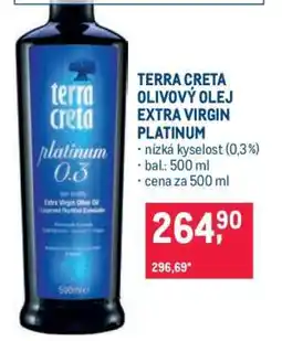 Makro TERRA CRETA OLIVOVÝ OLEJ EXTRA VIRGIN PLATINUM nabídka