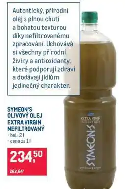 Makro SYMEON'S OLIVOVÝ OLEJ EXTRA VIRGIN NEFILTROVANÝ nabídka