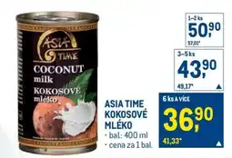 Makro Asia Time Kokosové mléko nabídka
