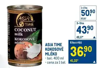 Makro Asia Time Kokosové mléko nabídka