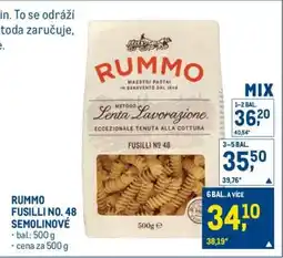 Makro RUMMO FUSILLI NO.48 SEMOLINOVÉ nabídka