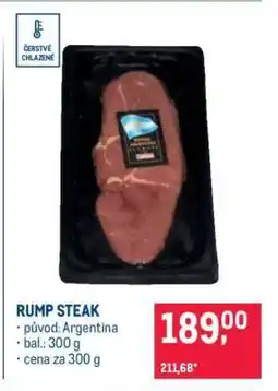 Makro Rump steak nabídka