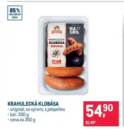 Makro Krahulecká klobása nabídka