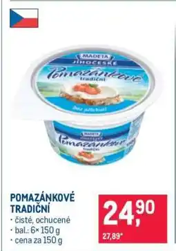 Makro Pomazánkové tradiční nabídka