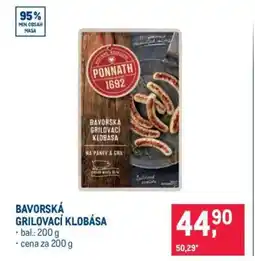 Makro Bavorská grilovací klobása nabídka